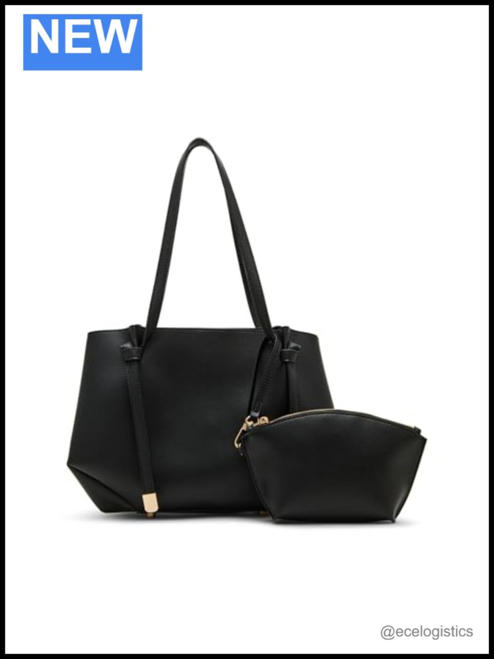 Anne Klein Small Tote Satchel Shoulder Bag Polyvinyl Chloride Handbag
